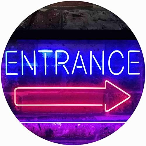 Entrance Right Arrow LED Light Sign - LED Gift Works