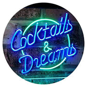 Cocktails & Dreams LED Light Sign - LED Gift Works
