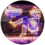 Cowgirl Welcome to Las Vegas LED Light Sign - LED Gift Works