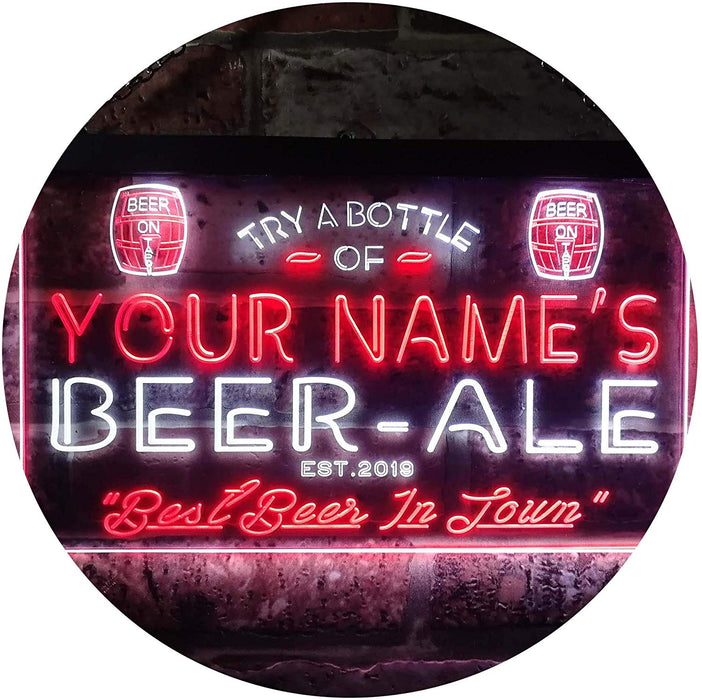 Personalized Home Brew Beer Ale Bar LED Light Sign - Way Up Gifts