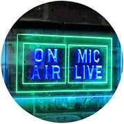 On Air Mic Live LED Light Sign - LED Gift Works