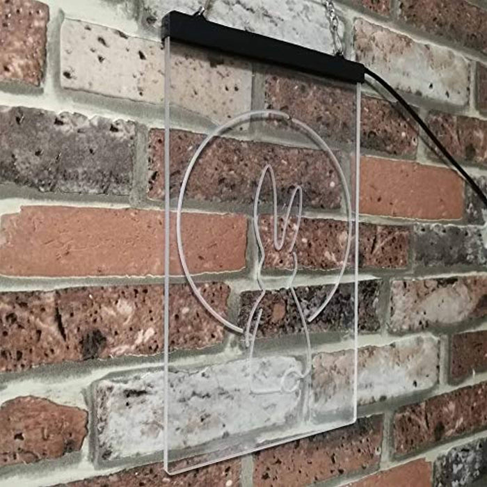 Rabbit Moon Window Display LED Light Sign - Way Up Gifts
