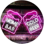 Home Bar Cold Beer Cheers LED Light Sign - LED Gift Works
