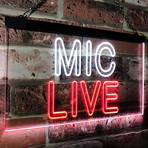 On Air Mic Live LED Light Sign - LED Gift Works
