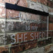 Welcome to My She Shed Woman Cave LED Light Sign - Way Up Gifts