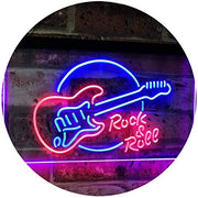 Guitar Rock & Roll Band Music LED Light Sign - LED Gift Works