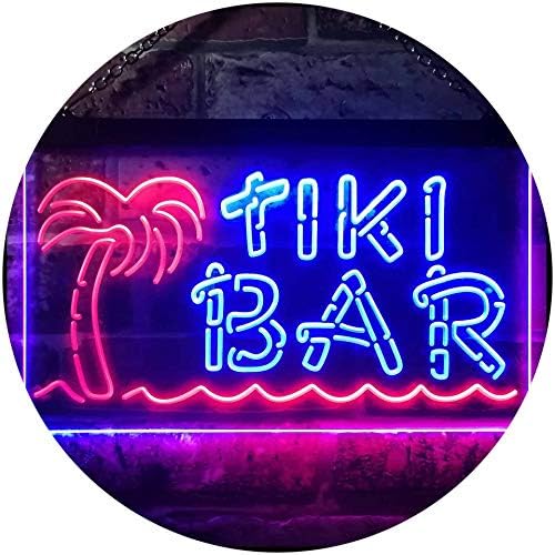 Tiki Bar Palm Tree LED Light Sign - LED Gift Works