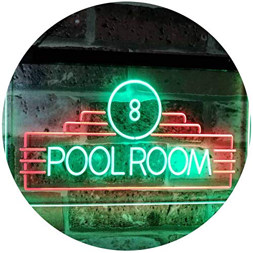 Billiards Pool Room LED Light Sign - Way Up Gifts