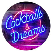 Cocktails & Dreams LED Light Sign - LED Gift Works