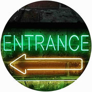 Entrance Left Arrow LED Light Sign - LED Gift Works
