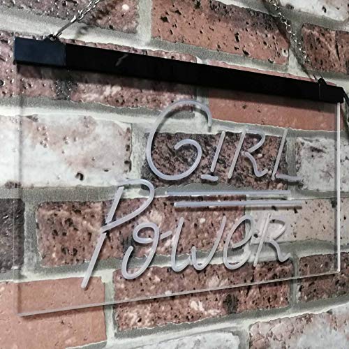 Girl Power LED Light Sign - LED Gift Works