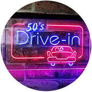 Movie Theater 50s Drive In LED Light Sign - LED Gift Works