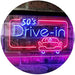 Movie Theater 50s Drive In LED Light Sign - Way Up Gifts