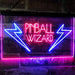 Arcade Game Room Pinball Wizard LED Light Sign - Way Up Gifts