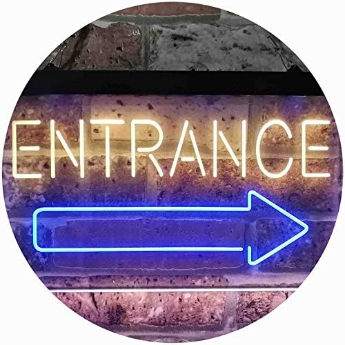 Entrance Right Arrow LED Light Sign - LED Gift Works