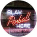 Arcade Game Room Play Pinball Here LED Light Sign - Way Up Gifts