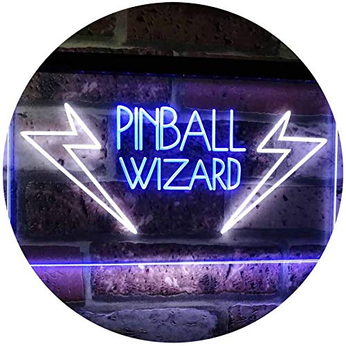Arcade Game Room Pinball Wizard LED Light Sign - Way Up Gifts