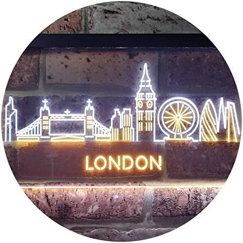 London City Skyline LED Light Sign - Way Up Gifts