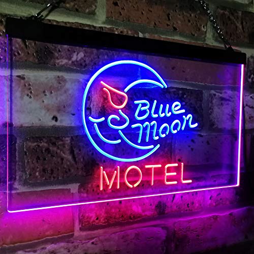 Blue Moon Motel LED Light Sign - LED Gift Works
