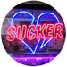 Love Broken Heart Sucker LED Light Sign - Way Up Gifts