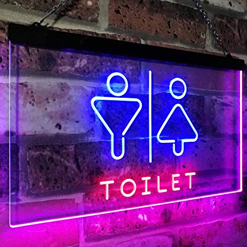 Male Female Restrooms Toilet LED Light Sign - Way Up Gifts