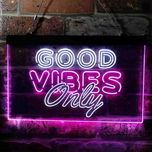 Good Vibes Only Party Room LED Light Sign - Way Up Gifts
