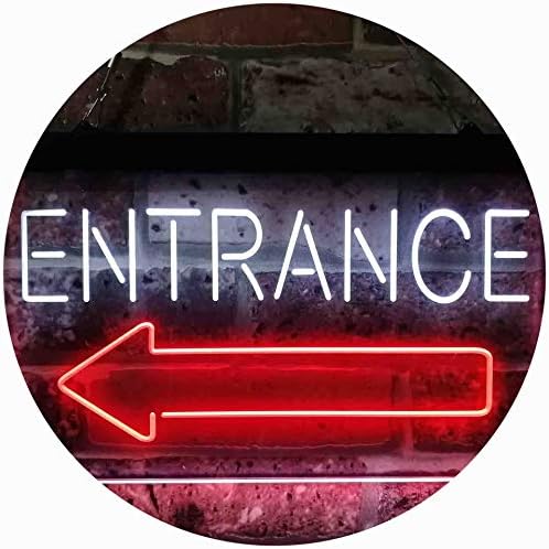 Entrance Left Arrow LED Light Sign - Way Up Gifts
