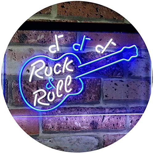 Guitar Music Rock & Roll LED Light Sign - Way Up Gifts
