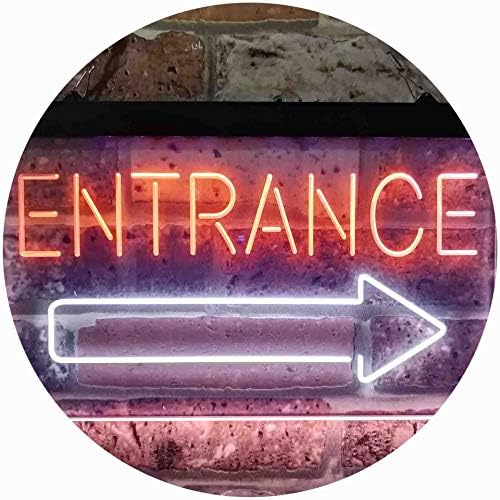 Entrance Right Arrow LED Light Sign - LED Gift Works