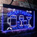 Beer Cocktails Wine Group Therapy Practiced Here Humor LED Light Sign - Way Up Gifts