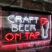 Craft Beer On Tap LED Light Sign - LED Gift Works
