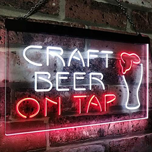 Craft Beer On Tap LED Light Sign - LED Gift Works