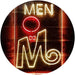 Retro Men Toilet Restroom LED Light Sign - Way Up Gifts