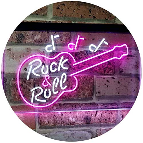 Guitar Music Rock & Roll LED Light Sign - Way Up Gifts