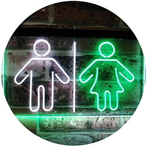Restrooms LED Light Sign - LED Gift Works