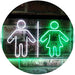 Restrooms LED Light Sign - Way Up Gifts