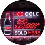 Ice Cold Beer Sold Here LED Light Sign - LED Gift Works