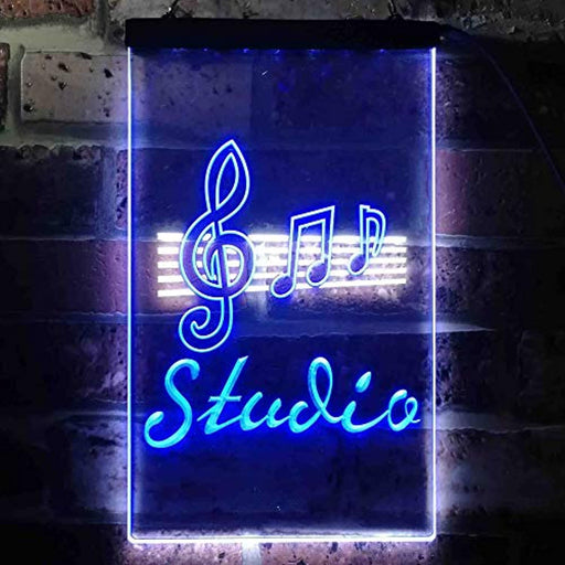 Music Notes Studio LED Light Sign - Way Up Gifts