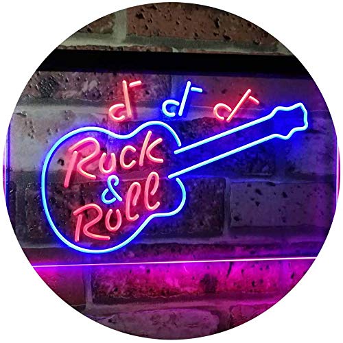 Guitar Music Rock & Roll LED Light Sign - Way Up Gifts