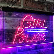 Girl Power LED Light Sign - LED Gift Works