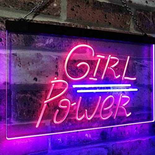 Girl Power LED Light Sign - LED Gift Works