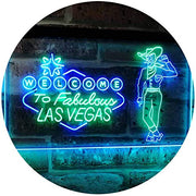 Cowboy Welcome to Las Vegas LED Light Sign - LED Gift Works
