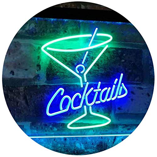 Cocktails LED Light Sign - LED Gift Works