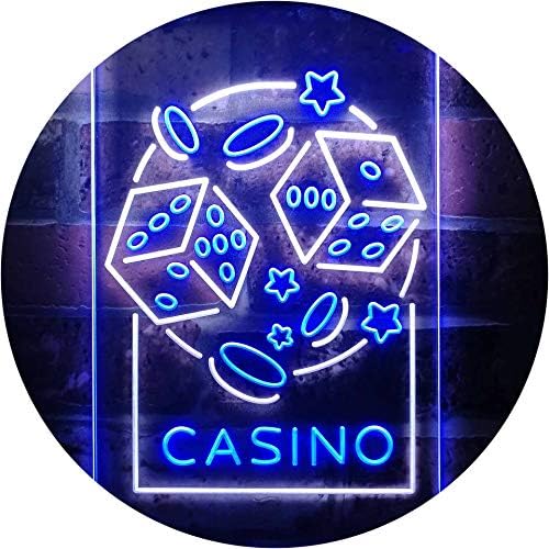 Casino Dice Game Man Cave LED Light Sign - Way Up Gifts