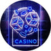 Casino Dice Game Man Cave LED Light Sign - Way Up Gifts