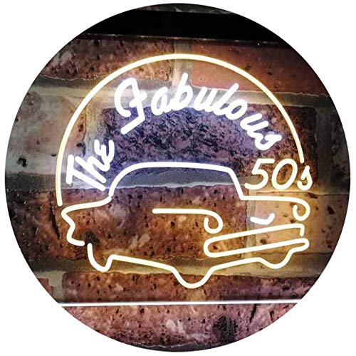 The Fabulous 50s LED Light Sign - Way Up Gifts