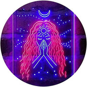 Psychic Girl Moon Star Bedroom Decoration LED Light Sign - LED Gift Works
