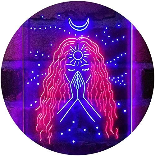 Psychic Girl Moon Star Bedroom Decoration LED Light Sign - Way Up Gifts