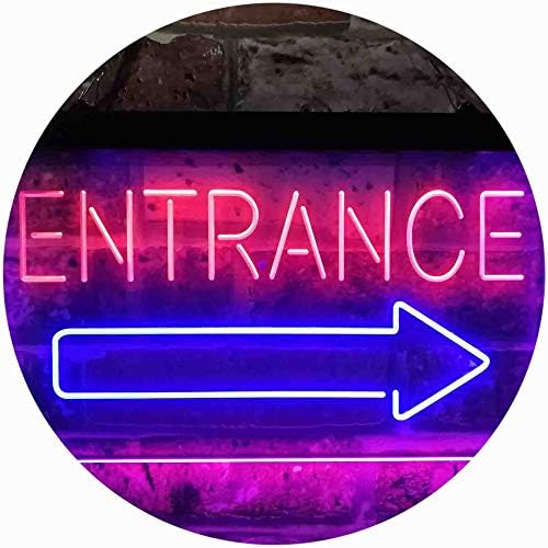Entrance Right Arrow LED Light Sign - LED Gift Works