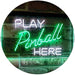 Arcade Game Room Play Pinball Here LED Light Sign - Way Up Gifts
